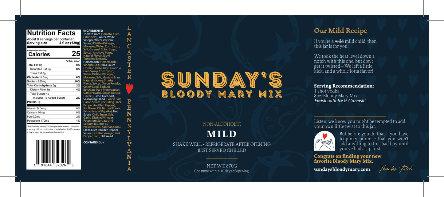 Mild Bloody Mary Mix