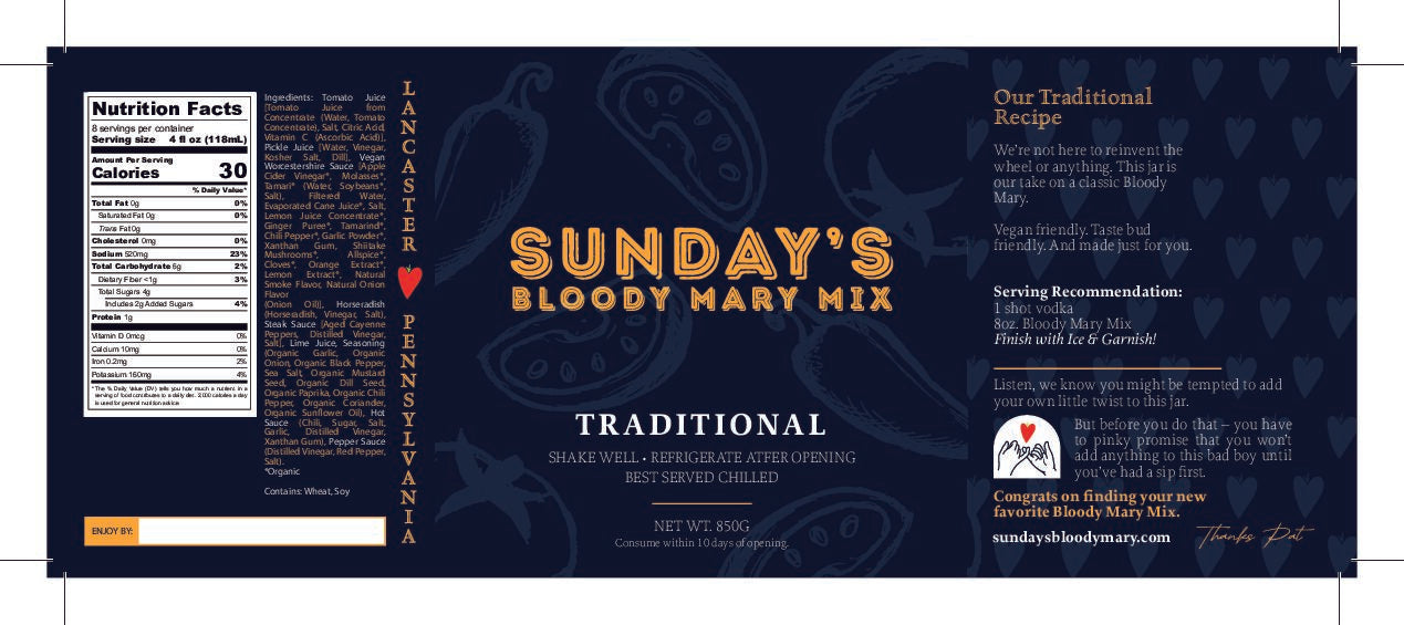 Traditional Bloody Mary Mix